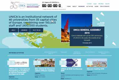 Getting the message through New UNICA website.