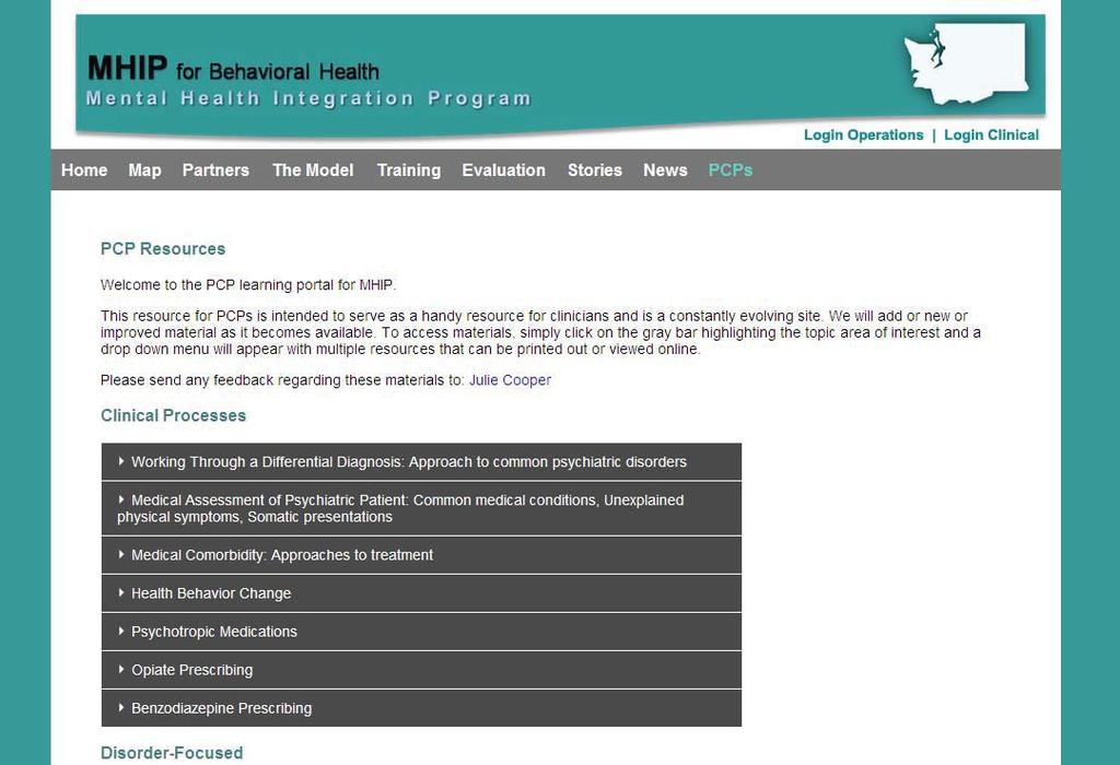 MHIP Website Resources for Primary