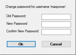 Right-click on this icon to view the following options: Change Password After right-clicking on the system