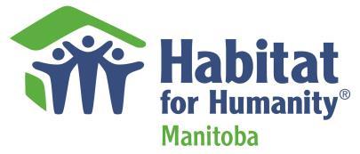 Habitat for Humanity Manitoba Fundraising for Habitat Agreement Thank you for your interest in supporting Habitat for Humanity Manitoba (HFHM).
