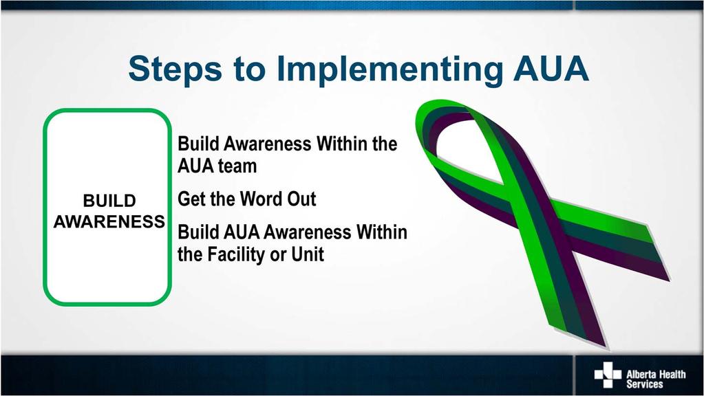 In Step 4, the AUA change team explores resources in the AUA Toolkit so they can support staff education and discussions with their colleagues around antipsychotic use.