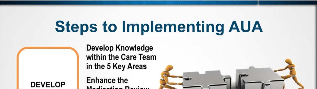 Step 9 involves developing knowledge and ability in the care team to provide person-centred care, and to look for the reasons for responsive behaviours.