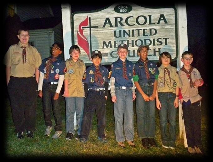 ABOUT TROOP 2012 Chartered in February 2013 through Arcola United Methodist Church Ten (10) original members, currently 30 scouts.
