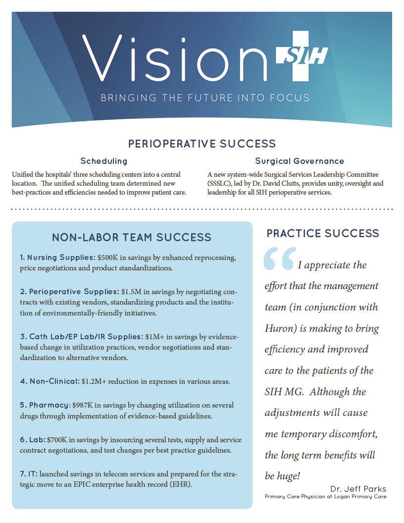 Vision SIH Communications Plan Celebrating
