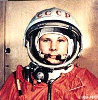 visited the moon's surface. On 12th April 1961, Russian Cosmonaut Yuri Gagarin became the first man in space.