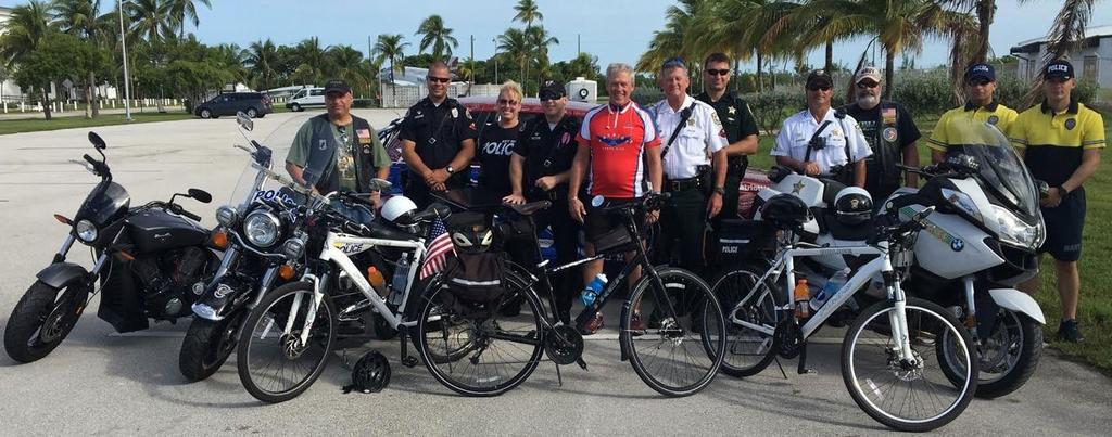 A veteran named Jerry Lachance, riding from Canada to the Florida Keys and raising money for wounded veterans.