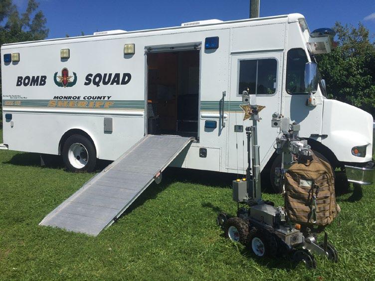 The Bomb Squad and SWAT team talked with kids at Gerald Adams