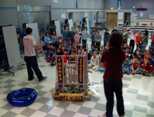 We volunteered and drove our robot at Camp Smile, a day camp for