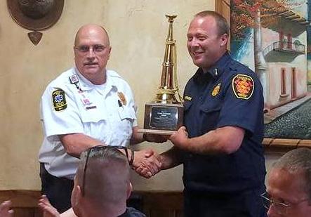 Captain Freddie Townsend was recognized during a dinner on May 2nd at Union Hill Community Center. He retired from the fire department after thirty years of service.