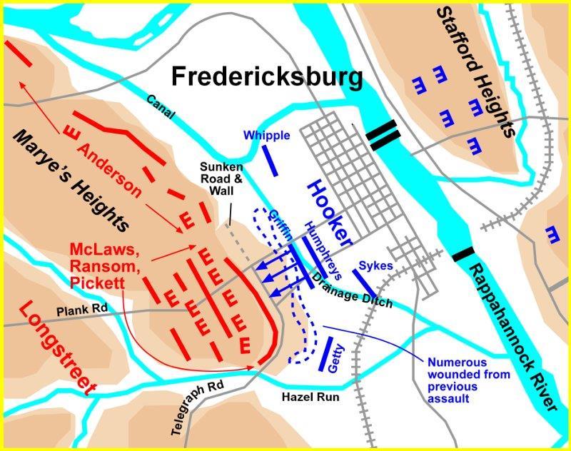 Hooker s strategy seemed about to work, but for some reason he hesitated and had his flanking forces take a defensive position at Chancellorsville (located a few miles west of Fredericksburg).