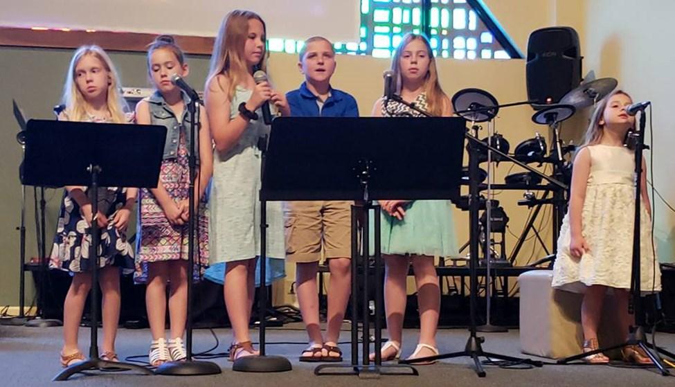 Our 4 Baptisms: (L R) Payton Nelson, Brennan Nelson, Maddy Bennett and Anna Carrier Our 10 Confirmands: Zoe Kirkwood, Addi Kirkwood, Elijah Powell,