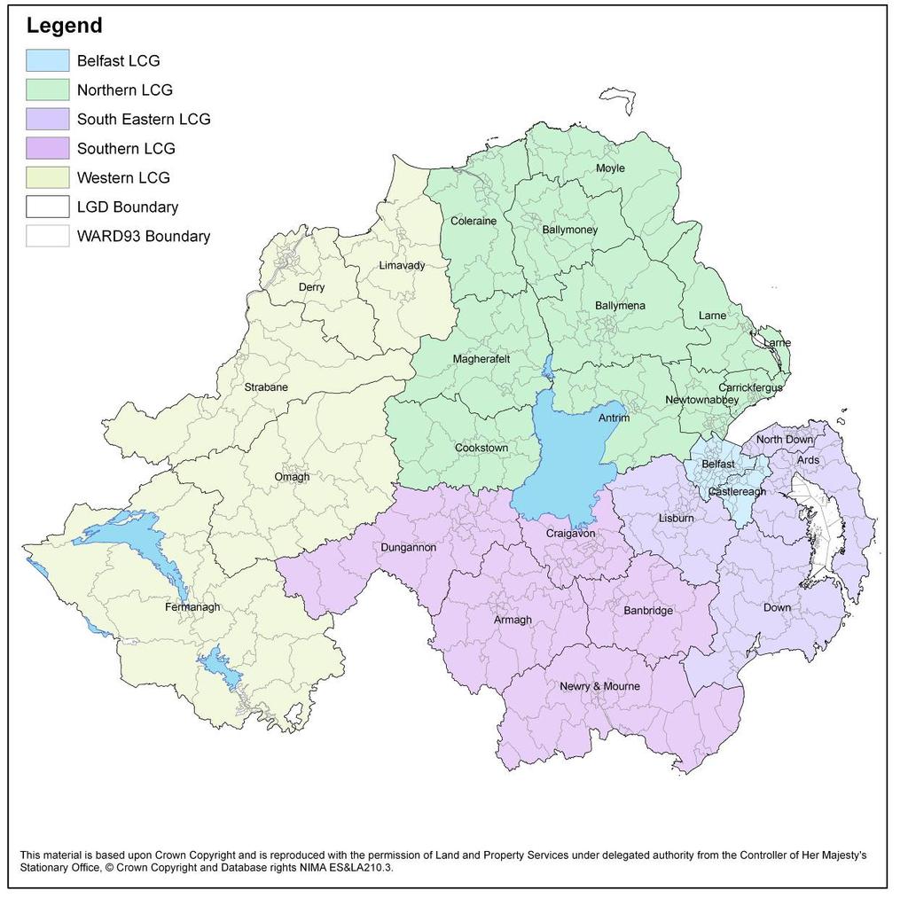 Local Commissioning Population Funding Area Belfast 335,000 581m South Eastern