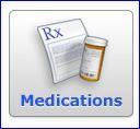 4. The Medications button contains a list of your medications documented by your