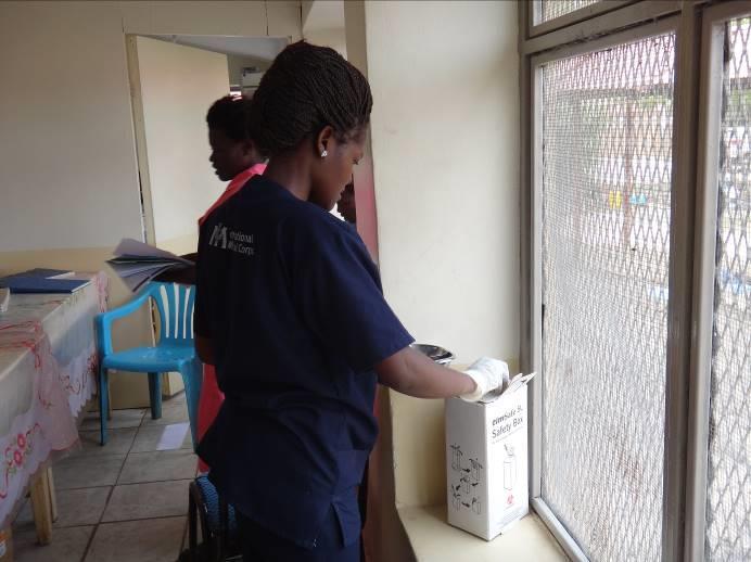 infection control measure A JCONAM nursing student