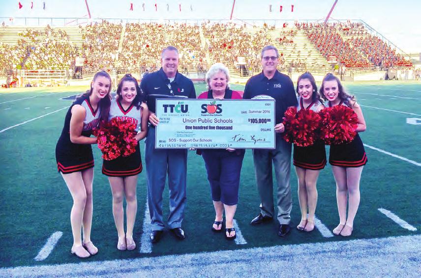 On June 2, TTCU launched the SOS Support Our Schools fundraising initiative with a $1 million donation to schools in communities TTCU serves.