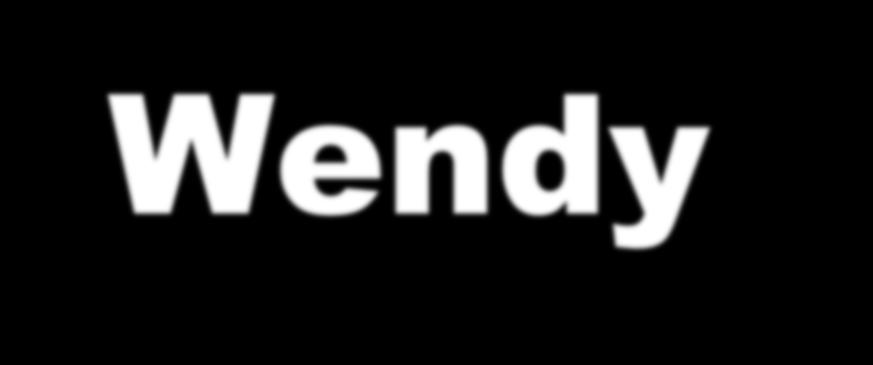Congratulations Wendy & the