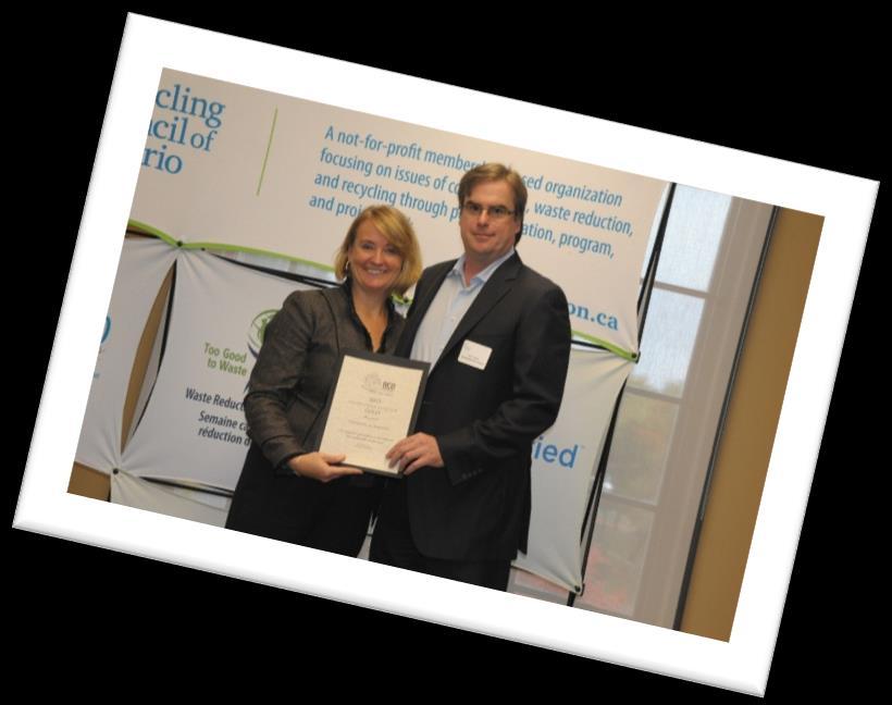 2015 RCO Award & Certification Formerly known as the Ontario Waste Minimization Awards, the RCO Awards is Recycling Council of Ontario s annual showcase that celebrates and recognizes the best