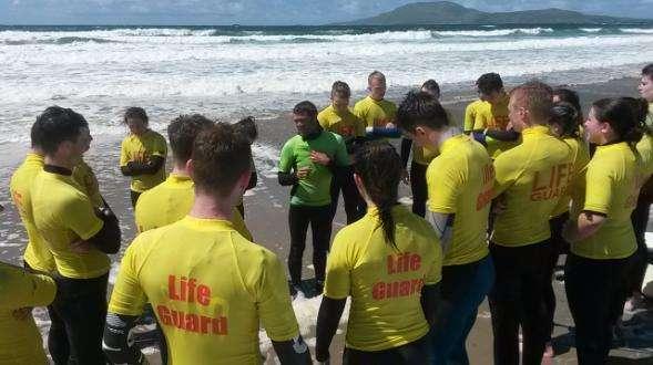 Mayo Beach Lifeguards training at Carrowniskey, Louisburgh June 2016 Besides the employment of lifeguards and the provision of equipment the Water Safety function also involves the promotion of
