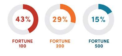 and industry sectors within Fortune 500 organizations.