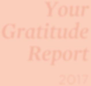 Your Gratitude Report 2017