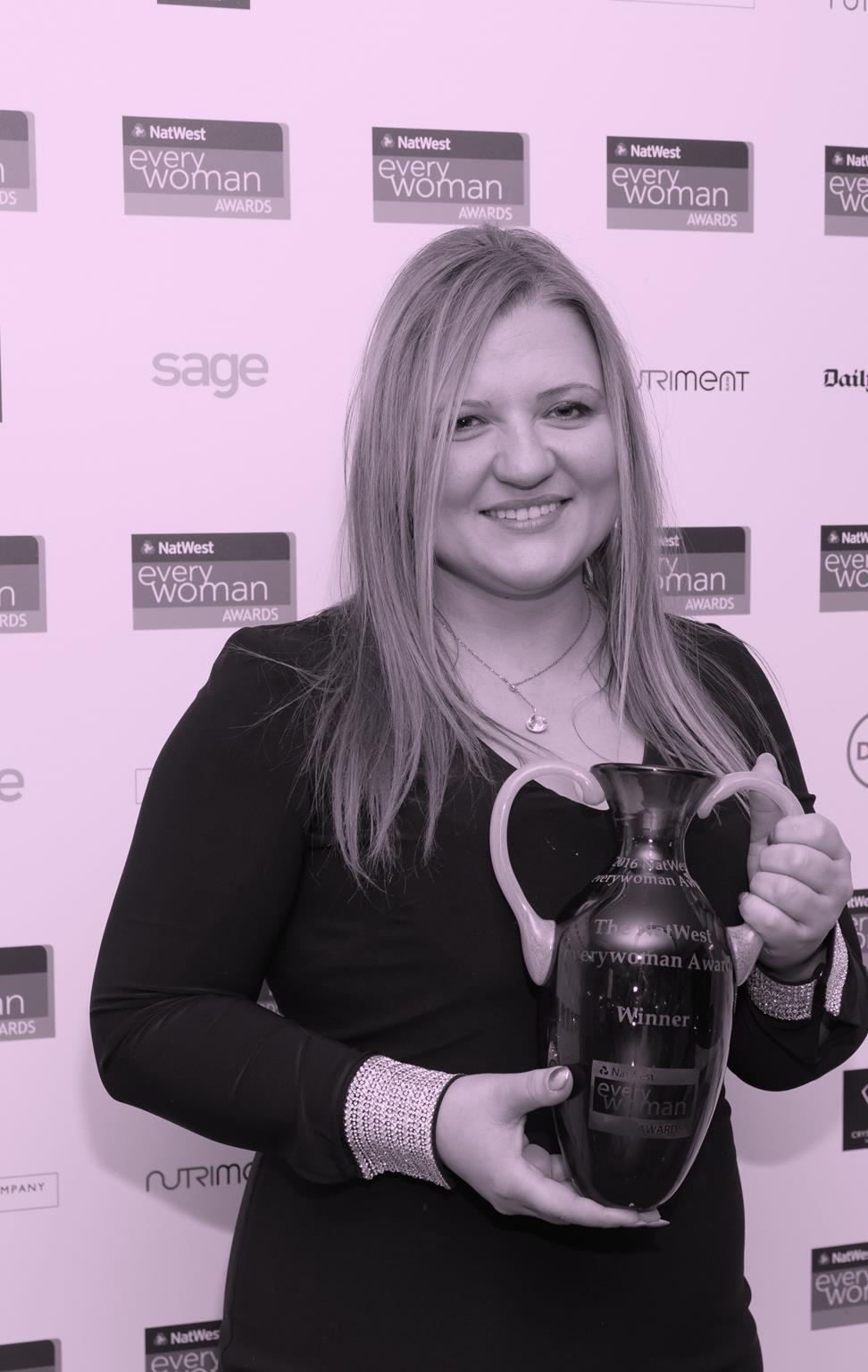 THE BENEFITS Winning the NatWest everywoman Award has been a truly uplifting experience for myself and my Dekko Interiors team.