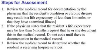 O0100K: Hospice while resident Exclusions