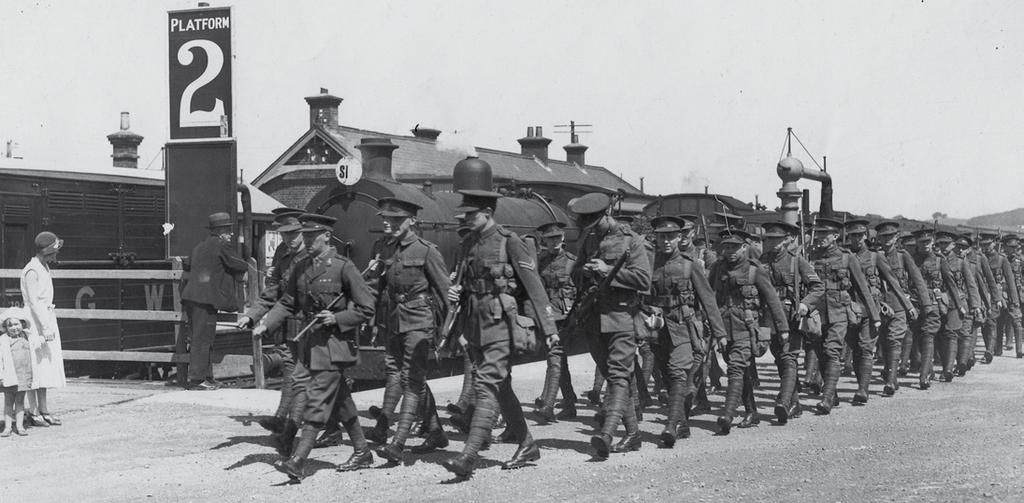 7,000 cadets including a contingent from Alleyn s from the Public Schools Officers Training Corps arrive at Tidworth, Wiltshire, for their Annual Summer Camp, August 1933 ALLEYN S SCHOOL 1922 The