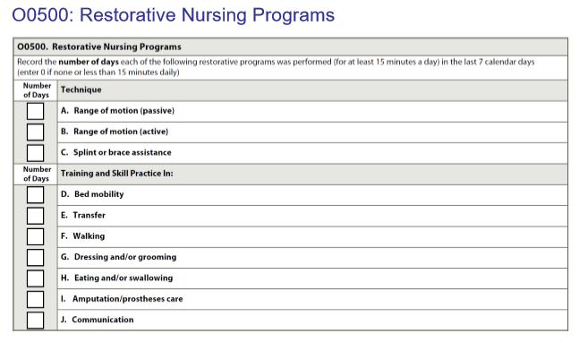 Restorative Nursing Programs 5 Restorative Nursing Programs Technique: Activities provided by Restorative Nursing Staff 1.
