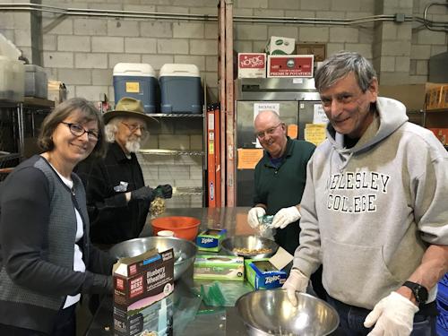 Chloe Miller, left, and Lori Foehn Rotarians in Action! Rebecca Miles recently sent in this photo of our volunteers at the Ballard Food Bank, packaging food for students in need.