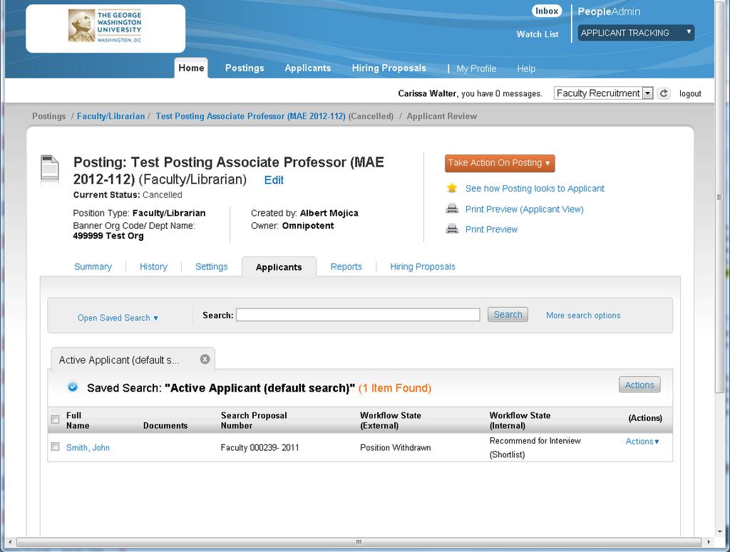 Generating Applicant Reports To run applicant reports, click on the "More search options" link to