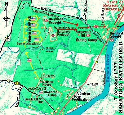 Leger retreats after the Battle of Oriskany