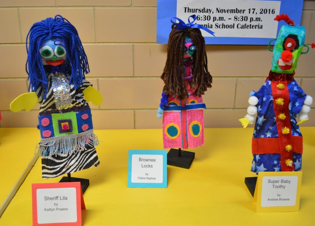 Tyroler s art classes. This year s fourth graders took special notes on November 18 so they can begin their puppet projects.