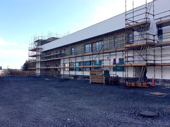We are currently working on the external render to the building and have commenced on the internal fit out works including the mechanical and electrical installation.