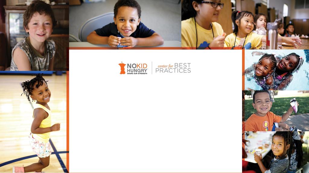 Key Items: The Need for Summer Meals Summer Food Service Program Basics Ways to Get Involved Summer