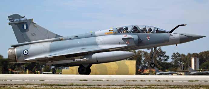 touchdown A Hellenic Air force Mirage 2000-5
