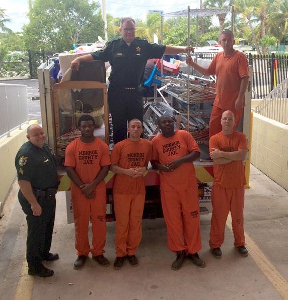 Paskiewicz took some Inmate Workers out to help the Key West Healthy Start Coalition set