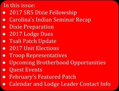 2017 SR5 Dixie Fellowship Brothers, the 65th annual Southern Region Section 5 Dixie fellowship will be held at Camp Barstow on