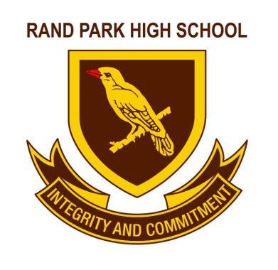 RAND PARK HIGH SCHOOL Scholarship Office Closing date: 23 February 2018 (No late applications will be accepted) Submit com