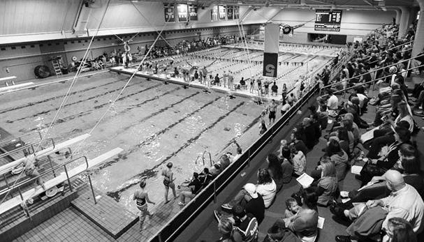 ROLFS AQUATIC CENTER The Irish swimming and diving teams compete in the state-of-the-art Rolfs Aquatic Center.