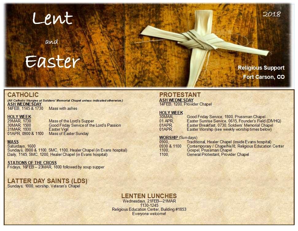 LENT AND EASTER