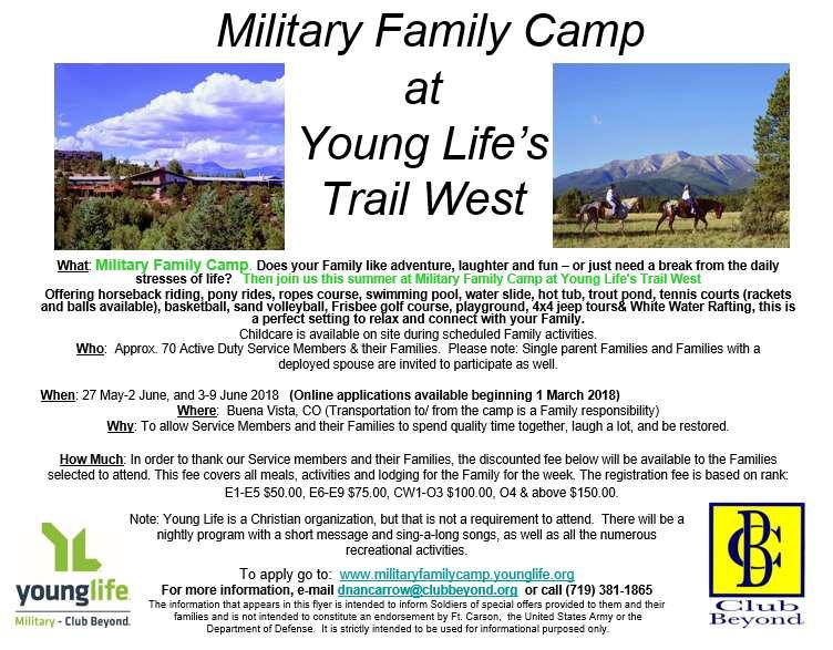 MILITARY FAMILY CAMP AT