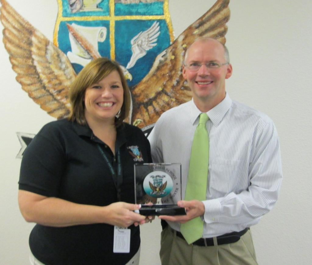 Laura Maltby receives Employee of the Month Award