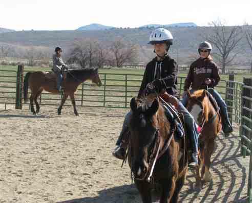 14 Pine Nut Riders Workout Submitted by Julia Baker Below: (l to r) Mallory Wilson; Lizzy Marshall,
