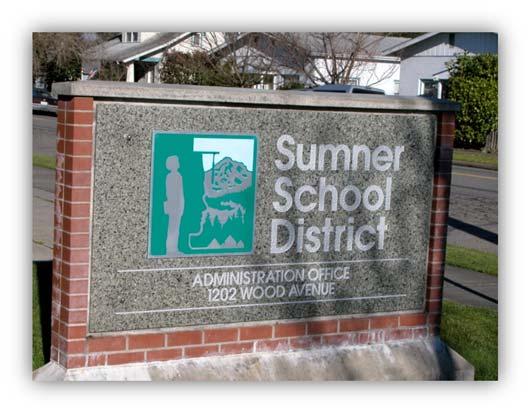 SUMNER SCHOOL DISTRICT The Sumner School District encompasses the cities of Bonney Lake, Sumner, Edgewood, Pacific, and unincorporated areas of Pierce County.