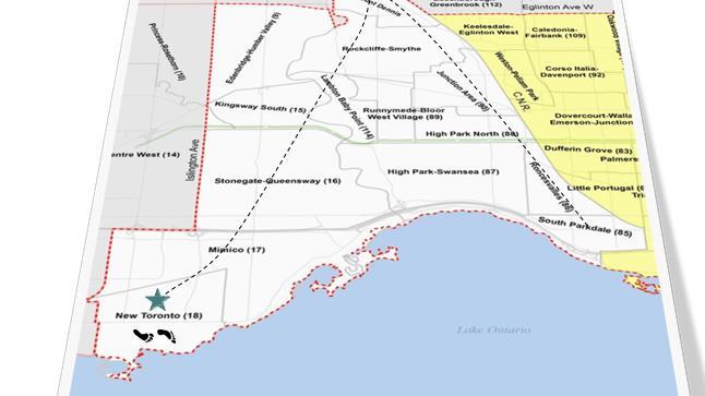 A. West Toronto sub-region of TC-LHN (pop. 232,000) Storefront Humber is located in Toronto Central LHIN s West Toronto sub-region boundaries as noted below.