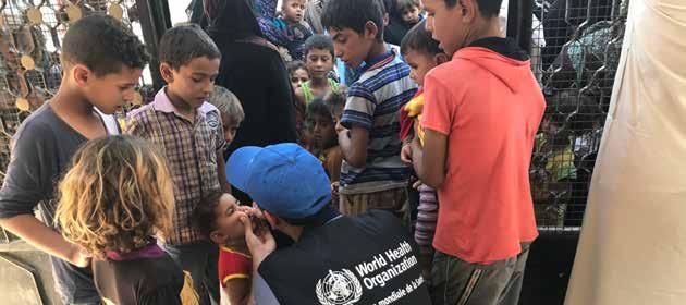 By the end of September 2017, 52 cases of circulating vaccine-derived poliovirus type- 2 (cvdpv2) had been confirmed in three Syrian governorates since the beginning of the year 7.