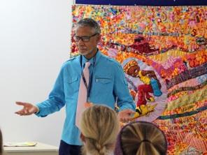 slave, to use fabric and fiber as his media. Students were able to see some of his artwork up close and ask questions. Read more.