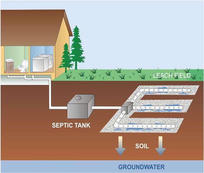 SEPTIC SYSTEMS DISCHARGE Many septic systems are failing Even those