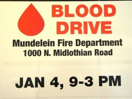 4 TO DO BEFORE THE BLOOD DRIVE EVENT - Blood Drive Here (with date of drive). Display on your busy intersections and in front of your station (1) week prior.