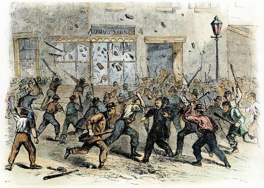 Draft Riots The U.S. government passed a draft law requiring men to serve in the army.